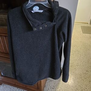 Colosseum Women's Charcoal Cowl Neck Sweater